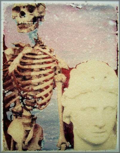 Vanitas. Polaroid Transfer on paper.  7,5 cm x 9,5 cm / 2,9 in x 3,7 in.  2010