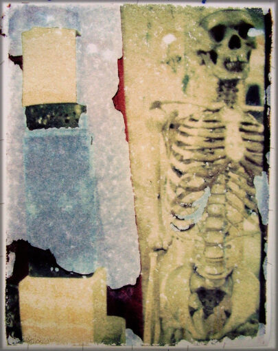 Vanitas. Polaroid Transfer on paper.  7,5 cm x 9,5 cm / 2,9 in x 3,7 in .  2010