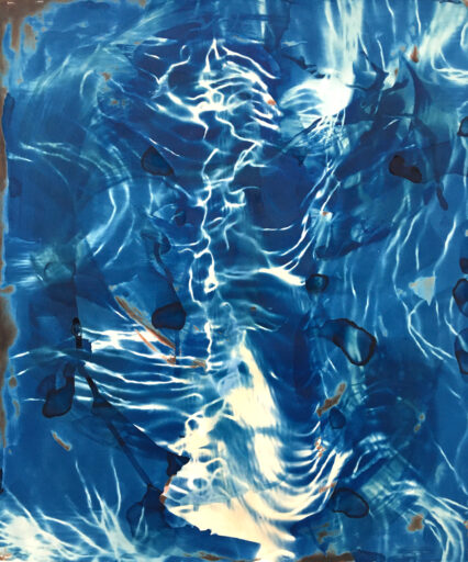 Water III, Silverprint and Cyanotype Photography on expired photographic paper, 50,8 x 61 cm / 20 x 24 inches, edition 1/1